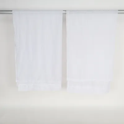 Rideau passe tringle (Blanc) de Rusta Home Polyester