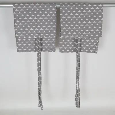 Hissgardin (Grå, Vit) från Ellos Home Bomull