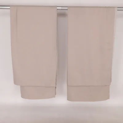 Rideau passe tringle (Beige) de Hasta Polyester