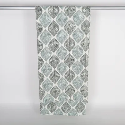 Rideau plissé (Blanc, Vert)