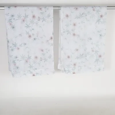 Rod pocket curtain (White, Multicolored) from Hemtex Polyester