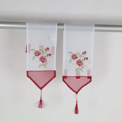 Gardinkappa (Vit, Röd, Grön) från Bella Casa Polyester