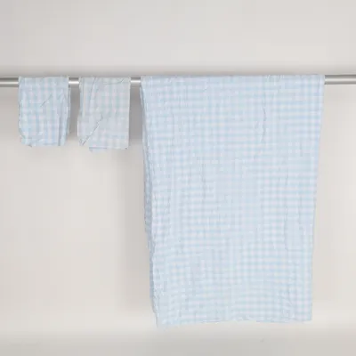 Dekbedset (Blauw, Wit) van Gina Tricot Katoen
