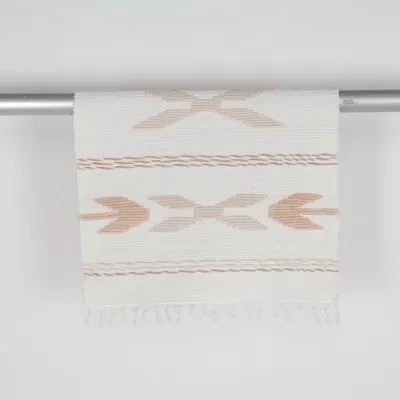 Vävd matta (Vit, Beige)