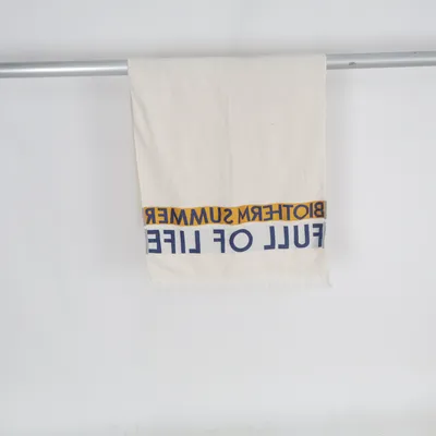 Beach towel (White, Multicolored) from Biotherm Cotton