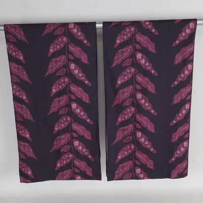 Rideau passe tringle (Violet, Rose) Coton