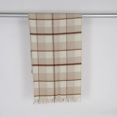 Pläd (Beige, Brun, Vit) från Calwer Decken Kashmir, Ull