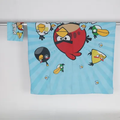 Parure de lit (Bleu, Multicolore) de Angry Birds Coton