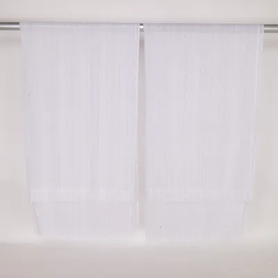 Rideau passe tringle (Blanc, Gris)
