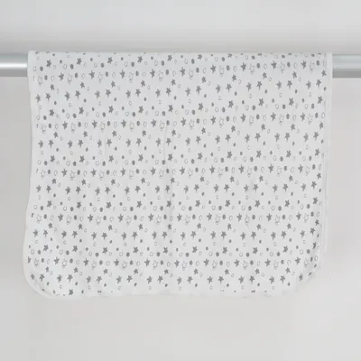Couverture de bébé (Blanc, Gris) de Newborn Coton