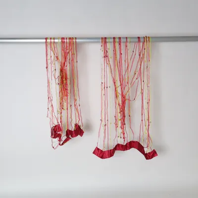 Draperie (Rood, Geel, Wit) van Hemtex Polyester