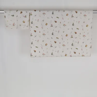 Bed set (White, Multicolored) from Elsa Beskow Cotton