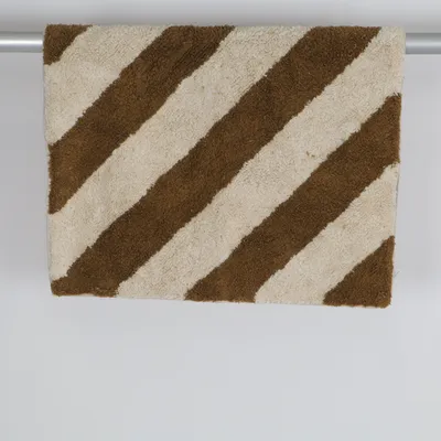 Tapis à poils longs (Marron, Beige) de Ellos Home Coton