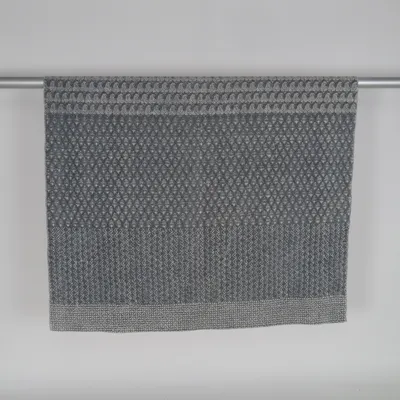 Kortluggad matta (Grå, Vit) från Ellos Bomull