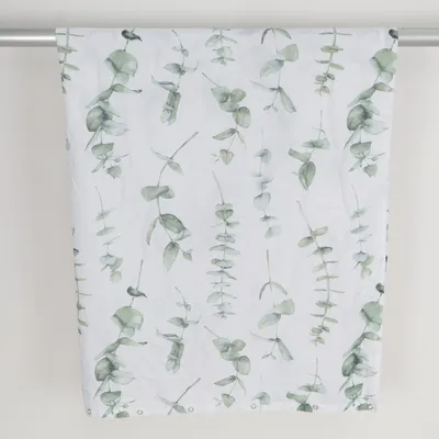 Duschdraperi (Vit, Grön) från Ebelin Polyester