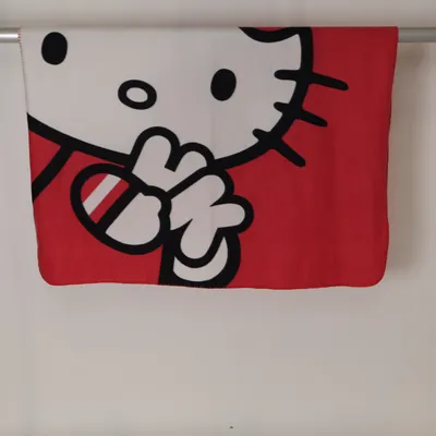 Decke (Rot, Weiß, Schwarz) von Hello Kitty by Sanrio Polyester
