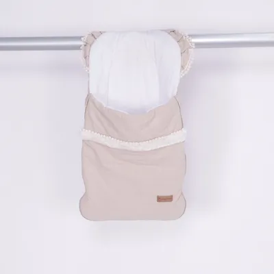 Voetenzak (Beige, Wit) van District for Kids