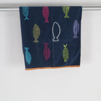 Badhanddoek (Blauw, Meerkleurig) van Svilanit Katoen