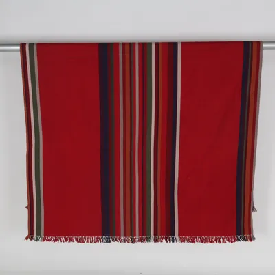 Blanket (Red, Multicolored) from Indiska Cotton
