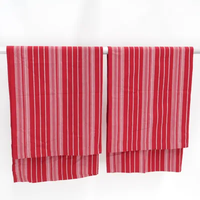 Rod pocket curtain (Red) from Better Cotton Cotton