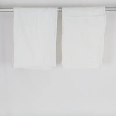Rod pocket curtain (White) from Elsaform Cotton