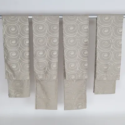 Pleat curtain (Gray, Beige) from Kid Polyester