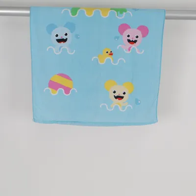 Bath towel (Blue, Multicolored) from Lollo & Bernie