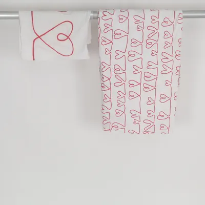 Dekbedset (Wit, Rood) van IKEA Katoen