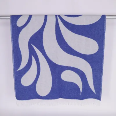 Plaid (Blue, White) from Arket Wool