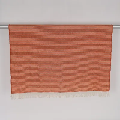 Pläd (Orange, Flerfärgad) från Klippan Ull
