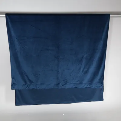 Rideau passe tringle (Bleu) de Linea Polyester