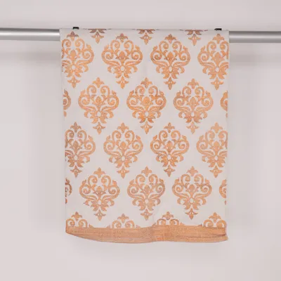 Bordsduk (Vit, Orange) från Jotex Bomull