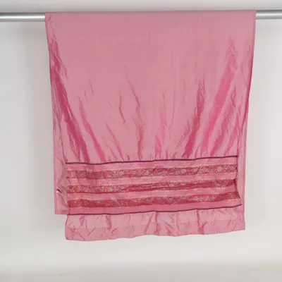 Gardin med loops (Pink) fra Indiska Bomuld, Metallfiber, Polyester, Viscose
