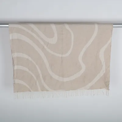 Deken (Beige, Wit) van H&M Home Polyester, Wol
