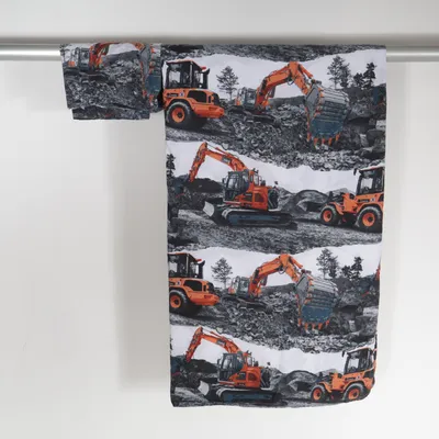 Dekbedset (Wit, Oranje, Grijs) van Borganäs Katoen