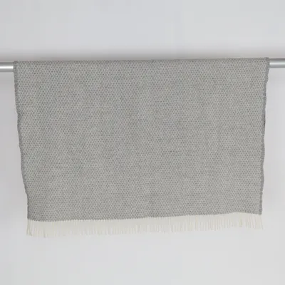 Filt (Grå, Vit) från Klippan Ull