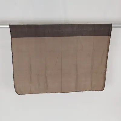 Filt (Vit, Brun) från Kosta Linnewäfveri