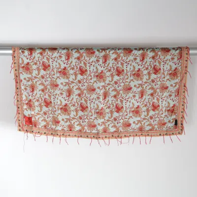 Scarf (Blå, Röd, Flerfärgad) från Erfurt Silke