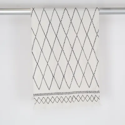 Löpare (Vit, Svart) från H&M Home Bomull
