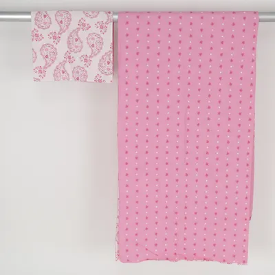 Dekbedset (Roze, Wit)