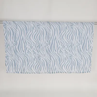 Douchegordijn (Blauw, Wit) Polyester