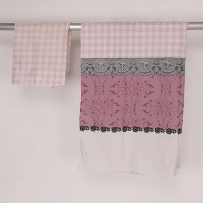 Bäddset (Rosa, Vit) från IKEA Bomull