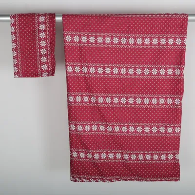Parure de lit (Rouge, Blanc) de Sovagott Polyester