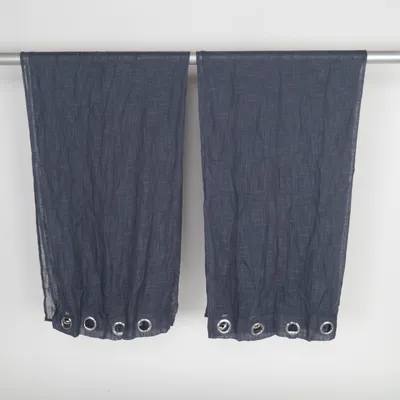 Öljettgardin (Blå) från Solbacka Hemtextil Polyester