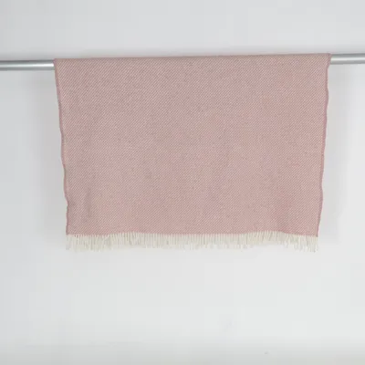 Tæpppe (Pink, Hvid) fra Klippan Uld