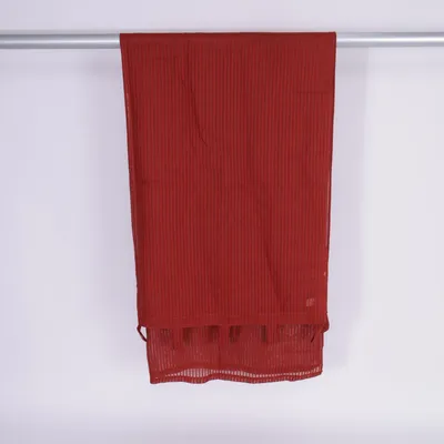 Gordijn aan roede (Rood) van Åhléns Katoen, Linnen