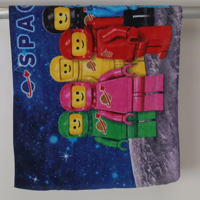 Bath towel (Blue, Multicolored) from LEGO Cotton