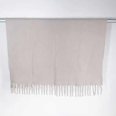 Plaid (Beige) de Åhléns Home Acrylique, Nylon, Laine