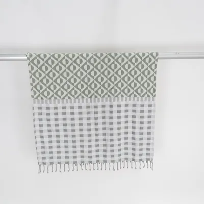Decke (Grün, Grau, Mehrfarbig) von Sissy-Boy Bio-Baumwolle