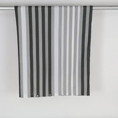 Rideau de douche (Gris, Blanc) de Miomare Polyester